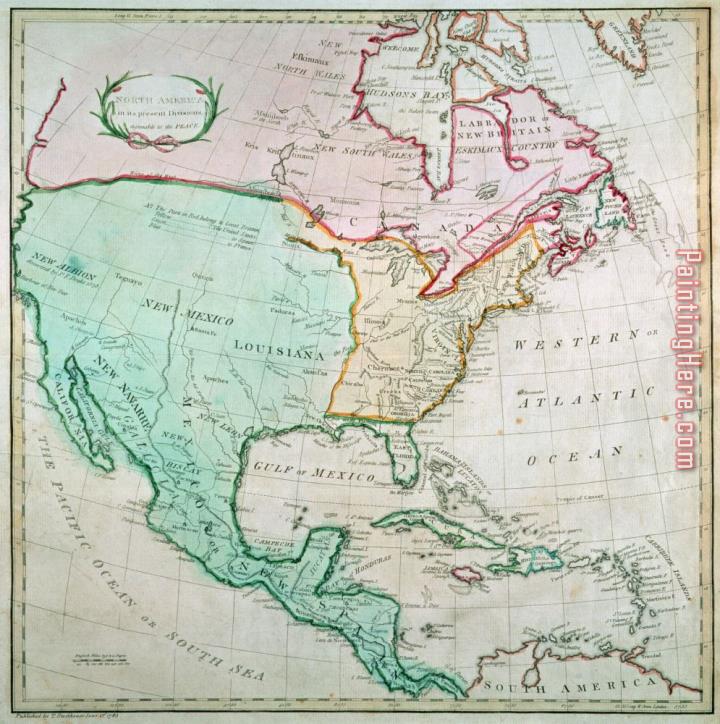 English School Map of North America